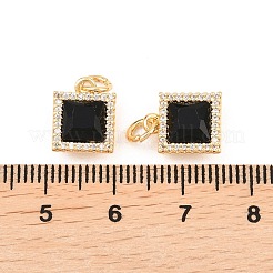 Латунные микро проложить кубического циркония подвески&nbsp;KK-H538-23B-G