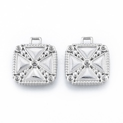 Подвеска из нержавеющей стали 304 со стразами&nbsp;STAS-N097-253P