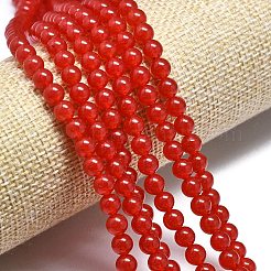 Натуральный Malaysia нефритовые бусы пряди&nbsp;G-L645-C01-4mm-16