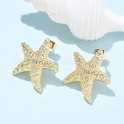 Серьги-гвоздики из циркония&nbsp;EJEW-Q017-05A-G