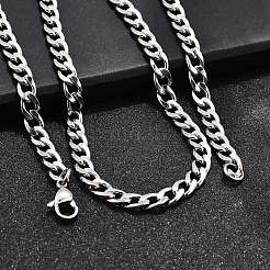 Изготовление ожерелий из не тускнеющей нержавеющей стали 304 с панцирным плетением/витой цепью&nbsp;X-STAS-A028-N122P