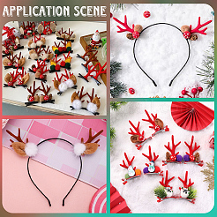 40шт. бархатная ветка снеговика из рогов оленя&nbsp;DOLL-GF0001-08A