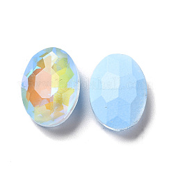 Стеклянные кабошоны со стразами в флуоресцентном стиле мокко&nbsp;GGLA-M005-01A-211MK