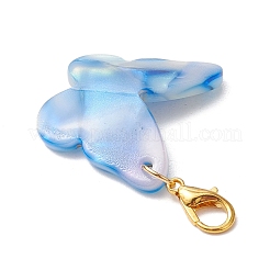 4шт 4-х цветная подвеска-бабочка из ацетата целлюлозы (смолы)&nbsp;HJEW-JM03046