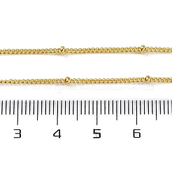 Стойка плакировка латунь спутниковые цепи ожерелья для женщин&nbsp;NJEW-A035-01G