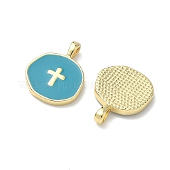 Латунь эмаль подвески&nbsp;LS-KK-G417-01LG-09