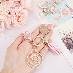 2 шт. 2 стиля блестящие стразы буква s подвеска брелок&nbsp;KEYC-DC0001-04
