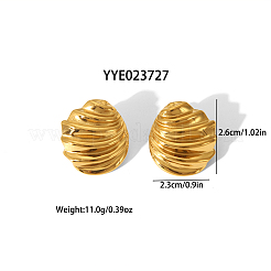 Серьги-гвоздики геометрической формы с неровной текстурой из нержавеющей стали 304&nbsp;JR2524-1