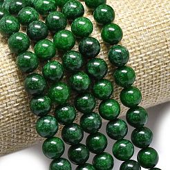 Натуральный Malaysia нефритовые бусы пряди&nbsp;G-L645-A01-8mm-17