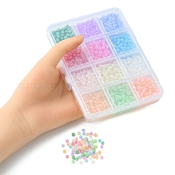 144 г 12 цвета 6/0 бусины из искусственного нефритового стекла&nbsp;SEED-YW0002-29