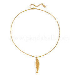 Европейские ожерелья с подвесками в виде океанических рыб из нержавеющей стали 304 для женщин&nbsp;JS5120