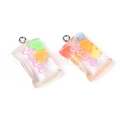 Прозрачные смоляные подвески&nbsp;RESI-T056-06