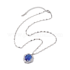 Ожерелье с кулоном из кубического циркония&nbsp;NJEW-C039-06P