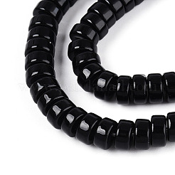 Непрозрачные сплошные цветные стеклянные бусины&nbsp;X-GLAA-N026-3x6mm-11