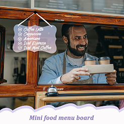 Волнистый прямоугольник акриловый пустой знак подвеска украшения&nbsp;DIY-GA0006-40