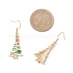 10 пара эмалевых сережек-елочек из сплава&nbsp;EJEW-JE06538