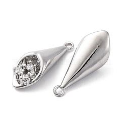 Подвески латунные горный хрусталь&nbsp;KK-E793-24P