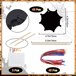 Хэллоуин Радуга скретч-бумага искусство подвеска украшения наборы&nbsp;DIY-WH20013-22