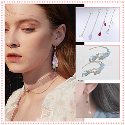 48шт 12 цветные прозрачные стеклянные подвески&nbsp;PALLOY-AB00010