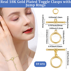 10 комплект латунных застежек-тоглов&nbsp;KK-BBC0021-07