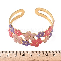 Браслеты-манжеты из нержавеющей стали 304 для женщин&nbsp;BJEW-F525-04C-G