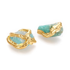 Необработанные грубые бусины из натурального амазонита&nbsp;X-G-P439-F04