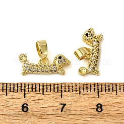 Латунный микро pave прозрачный кубический цирконий кулон настройки горный хрусталь&nbsp;KK-F911-31G