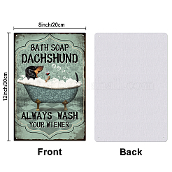 6 шт. 6-х стилистическая винтажная металлическая жестяная табличка&nbsp;AJEW-GL0001-83B