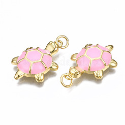 Латунь эмаль подвески&nbsp;KK-Q252-018C-NF