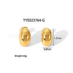 Стильные овальные серьги-гвоздики из нержавеющей стали 304&nbsp;LT6363-1