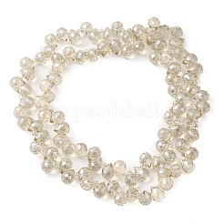 Стеклянные бусины с гальваническим покрытием &nbsp;EGLA-D030-17O