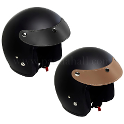 2 шт. двухцветная искусственная кожа для полей фуражки&nbsp;AJEW-CL0002-65