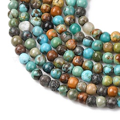 Бусы натуральная африканская бирюза (яшма)&nbsp;G-K366-G01-2mm