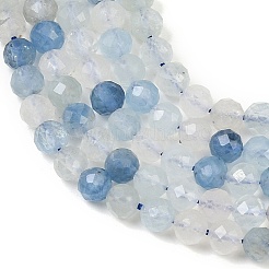 Природные Аквамарин бисер нитей&nbsp;LS-G-F509-10-4mm-A