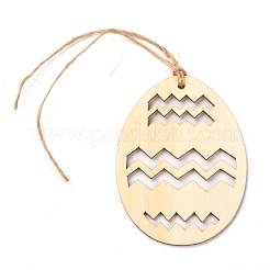 Сделай сам в форме яйца ручной работы выдалбливают граффити из дерева WOOD-G007-01G