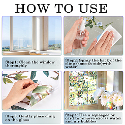 1 м/рулон ПВХ электростатическая адсорбционная стеклянная наклейка&nbsp;DIY-WH20013-13B