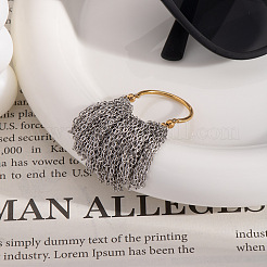 Женские кольца-кисточки из нержавеющей стали 304&nbsp;JT9065