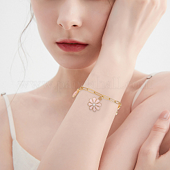 15шт 3 цвета браслеты-цепочки из нержавеющей стали 304&nbsp;BJEW-BBC0001-20