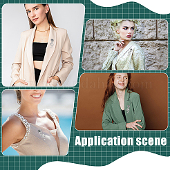 6 шт. микрофонные булавки из сплава для лацканов одежды рюкзака&nbsp;JEWB-ME0001-15P