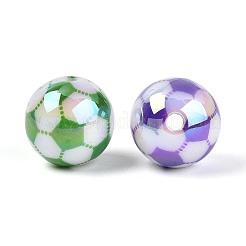 Непрозрачные акриловые бусины с УФ-покрытием&nbsp;OACR-T028-68A