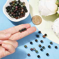 100 шт. бусины из натурального индийского агата&nbsp;G-SP0001-20B