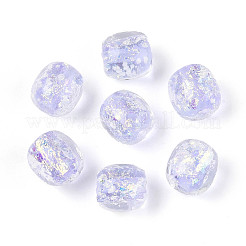 Нити из фольгированных бусин лэмпворк ручной работы&nbsp;FOIL-T008-01C