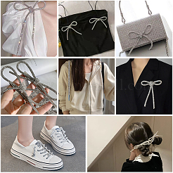 6.25 ярд полиэстерового шнура со стразами&nbsp;DIY-GF0009-32B