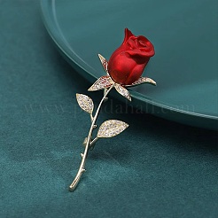 Броши из розового сплава с эмалью&nbsp;DJ-PW-WG7E3FB-01