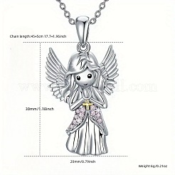 Ожерелья с подвеской в виде ангела-хранителя из сплава для женщин&nbsp;FS-WG32A2C-01