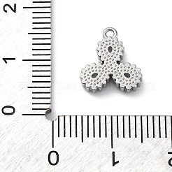 Подвески из нержавеющей стали 304 с кубическим цирконием&nbsp;STAS-R141-02P-06