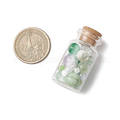 6 шт. бусины лэмпворк и стеклянные бутылки для пожеланий в виде грядок&nbsp;AJEW-JD00017