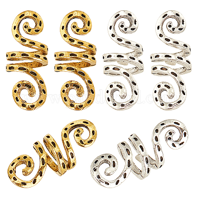 Манжеты из сплава для волос с покрытием&nbsp;OHAR-PH0001-20-1