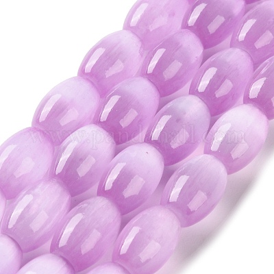 Нити натуральных селенитовых бусин цвета макарон G-B102-A01-04-1