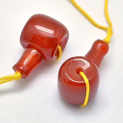 Натуральный сердолик 3 дыра гуру бисер G-K208-02-A-08-1